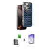 MARSİLYAN™- iPhone 16 Pro Kılıf Siluet Form Serisi - Siyah Bilvis 5in1 3D Magic Cam Ekran Koruyucu + Raze Metal Kamera Lens - SH