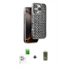 MARSİLYAN™- iPhone 16 Pro Kılıf Siluet Form Serisi - Siyah Joko Magic 5D Hayalet Cam + Raze Metal Kamera Lens - BZ