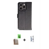 MARSİLYAN™- iPhone 16 Pro Kılıf Siluet Işık Serisi - Siyah Bilvis 0.18mm Plus Cam Ekran Koruyucu + Raze Metal Kamera Lens - CLTM