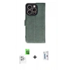 MARSİLYAN™- iPhone 16 Pro Kılıf Siluet Işık Serisi - Siyah Bilvis 0.18mm Plus Cam Ekran Koruyucu + Raze Metal Kamera Lens - BZ