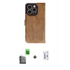 MARSİLYAN™- iPhone 16 Pro Kılıf Siluet Işık Serisi - Siyah Bilvis 0.18mm Plus Cam Ekran Koruyucu + Raze Metal Kamera Lens - SH