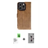 MARSİLYAN™- iPhone 16 Pro Kılıf Siluet Işık Serisi - Siyah Bilvis 3D Mat Cam Ekran Koruyucu + Raze Metal Kamera Lens - BZ