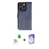 MARSİLYAN™- iPhone 16 Pro Kılıf Siluet Işık Serisi - Siyah Bilvis 5in1 3D Magic Cam Ekran Koruyucu + Raze Metal Kamera Lens - BZ