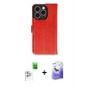 MARSİLYAN™- iPhone 16 Pro Kılıf Siluet Işık Serisi - Siyah Bilvis 5in1 5D Magic Hayalet Cam Ekran Koruyucu + Raze Metal Kamera Lens - BZ