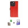 MARSİLYAN™- iPhone 16 Pro Kılıf Siluet Işık Serisi - Siyah Bilvis 5in1 5D Magic Hayalet Cam Ekran Koruyucu + Raze Metal Kamera Lens - CLTM