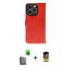 MARSİLYAN™- iPhone 16 Pro Kılıf Siluet Işık Serisi - Siyah Buffer Cam Ekran Koruyucu + Raze Metal Kamera Lens - SH