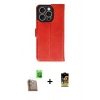 MARSİLYAN™- iPhone 16 Pro Kılıf Siluet Işık Serisi - Siyah Buffer Cam Ekran Koruyucu + Raze Metal Kamera Lens - CLTM