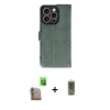 MARSİLYAN™- iPhone 16 Pro Kılıf Siluet Işık Serisi - Siyah Joko Magic 5D Hayalet Cam + Raze Metal Kamera Lens - CLTM