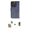 MARSİLYAN™- iPhone 16 Pro Kılıf Siluet Işık Serisi - Siyah Joko Magic 5D Hayalet Cam + Raze Metal Kamera Lens - CLTM