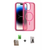 MARSİLYAN™- iPhone 16 Pro Kılıf Siluet Minimal Prime - Siyah Bilvis Hayalet Cam Ekran Koruyucu + Raze Metal Kamera Lens - CLTM