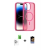 MARSİLYAN™- iPhone 16 Pro Kılıf Siluet Minimal Prime - Siyah Buffer Hayalet Cam Ekran Koruyucu + Raze Metal Kamera Lens - BZ