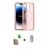 MARSİLYAN™- iPhone 16 Pro Kılıf Siluet Minimal Prime - Siyah Joko Magic 5D Cam + Çöl Titanyum Raze Metal Kamera Lens