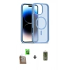 MARSİLYAN™- iPhone 16 Pro Kılıf Siluet Minimal Prime - Siyah Joko Magic 5D Hayalet Cam + Raze Metal Kamera Lens - CLTM