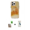 MARSİLYAN™- iPhone 16 Pro Kılıf Ufuk Doku Prime - Şeffaf Pasifik Cam Ekran Koruyucu + Raze Metal Kamera Lens - CLTM