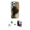 MARSİLYAN™- iPhone 16 Pro Kılıf Ufuk Doku Prime - Siyah 3D Antistatik Mat Seramik Nano Ekran Koruyucu + Raze Metal Kamera Lens - BZ