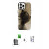 MARSİLYAN™- iPhone 16 Pro Kılıf Ufuk Doku Prime - Siyah Bilvis 0.18mm Plus Cam Ekran Koruyucu + Raze Metal Kamera Lens - SH
