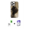 MARSİLYAN™- iPhone 16 Pro Kılıf Ufuk Doku Prime - Siyah Bilvis 5in1 3D Magic Cam Ekran Koruyucu + Raze Metal Kamera Lens - BZ
