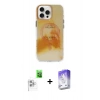 MARSİLYAN™- iPhone 16 Pro Kılıf Ufuk Doku Prime - Siyah Bilvis 5in1 3D Magic Cam Ekran Koruyucu + Raze Metal Kamera Lens - BZ