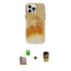 MARSİLYAN™- iPhone 16 Pro Kılıf Ufuk Doku Prime - Siyah Buffer Cam Ekran Koruyucu + Raze Metal Kamera Lens - CLTM