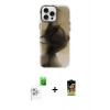 MARSİLYAN™- iPhone 16 Pro Kılıf Ufuk Doku Prime - Siyah Buffer Cam Ekran Koruyucu + Raze Metal Kamera Lens - BZ