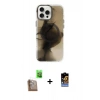 MARSİLYAN™- iPhone 16 Pro Kılıf Ufuk Doku Prime - Siyah Buffer Hayalet Cam Ekran Koruyucu + Raze Metal Kamera Lens - CLTM