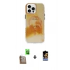 MARSİLYAN™- iPhone 16 Pro Kılıf Ufuk Doku Prime - Siyah Buffer Hayalet Cam Ekran Koruyucu + Raze Metal Kamera Lens - CLTM