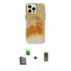 MARSİLYAN™- iPhone 16 Pro Kılıf Ufuk Doku Prime - Siyah Joko Magic 5D Hayalet Cam + Raze Metal Kamera Lens - SH