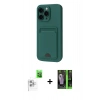 MARSİLYAN™- iPhone 16 Pro Kılıf Vadi Çizgi Prime - Şeffaf 360 Full Body Arka Koruyucu + Raze Metal Kamera Lens - BZ