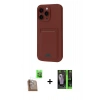 MARSİLYAN™- iPhone 16 Pro Kılıf Vadi Çizgi Prime - Şeffaf 360 Full Body Arka Koruyucu + Raze Metal Kamera Lens - CLTM