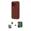 MARSİLYAN™- iPhone 16 Pro Kılıf Vadi Çizgi Prime - Şeffaf 360 Full Body Arka Koruyucu + Raze Metal Kamera Lens - SH
