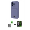 MARSİLYAN™- iPhone 16 Pro Kılıf Vadi Çizgi Prime - Şeffaf 360 Full Body Arka Koruyucu + Raze Metal Kamera Lens - SH