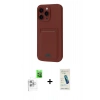 MARSİLYAN™- iPhone 16 Pro Kılıf Vadi Çizgi Prime - Şeffaf Pasifik Cam Ekran Koruyucu + Raze Metal Kamera Lens - BZ