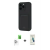 MARSİLYAN™- iPhone 16 Pro Kılıf Vadi Çizgi Prime - Şeffaf Pasifik Cam Ekran Koruyucu + Raze Metal Kamera Lens - BZ