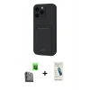 MARSİLYAN™- iPhone 16 Pro Kılıf Vadi Çizgi Prime - Şeffaf Pasifik Cam Ekran Koruyucu + Raze Metal Kamera Lens - SH