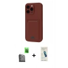 MARSİLYAN™- iPhone 16 Pro Kılıf Vadi Çizgi Prime - Şeffaf Pasifik Cam Ekran Koruyucu + Raze Metal Kamera Lens - SH