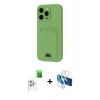 MARSİLYAN™- iPhone 16 Pro Kılıf Vadi Çizgi Prime - Siyah 3D Antistatik Cam Ekran Koruyucu + Raze Metal Kamera Lens - BZ