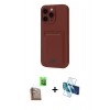 MARSİLYAN™- iPhone 16 Pro Kılıf Vadi Çizgi Prime - Siyah 3D Antistatik Cam Ekran Koruyucu + Raze Metal Kamera Lens - CLTM