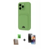 MARSİLYAN™- iPhone 16 Pro Kılıf Vadi Çizgi Prime - Siyah 3D Antistatik Mat Seramik Nano Ekran Koruyucu + Çöl Titanyum Raze Metal Kamera Lens