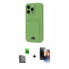 MARSİLYAN™- iPhone 16 Pro Kılıf Vadi Çizgi Prime - Siyah 3D Antistatik Mat Seramik Nano Ekran Koruyucu + Raze Metal Kamera Lens - SH