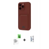 MARSİLYAN™- iPhone 16 Pro Kılıf Vadi Çizgi Prime - Siyah Bilvis 0.18mm Plus Cam Ekran Koruyucu + Raze Metal Kamera Lens - BZ