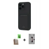 MARSİLYAN™- iPhone 16 Pro Kılıf Vadi Çizgi Prime - Siyah Bilvis 3D Mat Cam Ekran Koruyucu + Raze Metal Kamera Lens - CLTM