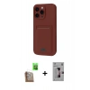 MARSİLYAN™- iPhone 16 Pro Kılıf Vadi Çizgi Prime - Siyah Bilvis 3D Mat Cam Ekran Koruyucu + Raze Metal Kamera Lens - CLTM