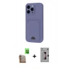 MARSİLYAN™- iPhone 16 Pro Kılıf Vadi Çizgi Prime - Siyah Bilvis 3D Mat Cam Ekran Koruyucu + Raze Metal Kamera Lens - CLTM