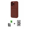 MARSİLYAN™- iPhone 16 Pro Kılıf Vadi Çizgi Prime - Siyah Bilvis 3D Mat Cam Ekran Koruyucu + Raze Metal Kamera Lens - SH