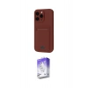 MARSİLYAN™- iPhone 16 Pro Kılıf Vadi Çizgi Prime - Siyah Bilvis 5in1 3D Magic Cam Ekran Koruyucu