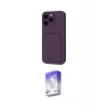 MARSİLYAN™- iPhone 16 Pro Kılıf Vadi Çizgi Prime - Siyah Bilvis 5in1 3D Magic Cam Ekran Koruyucu