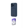 MARSİLYAN™- iPhone 16 Pro Kılıf Vadi Çizgi Prime - Siyah Bilvis 5in1 3D Magic Cam Ekran Koruyucu
