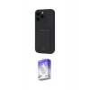MARSİLYAN™- iPhone 16 Pro Kılıf Vadi Çizgi Prime - Siyah Bilvis 5in1 3D Magic Cam Ekran Koruyucu