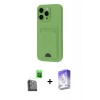 MARSİLYAN™- iPhone 16 Pro Kılıf Vadi Çizgi Prime - Siyah Bilvis 5in1 3D Magic Cam Ekran Koruyucu + Raze Metal Kamera Lens - SH
