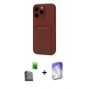 MARSİLYAN™- iPhone 16 Pro Kılıf Vadi Çizgi Prime - Siyah Bilvis 5in1 3D Magic Cam Ekran Koruyucu + Raze Metal Kamera Lens - SH
